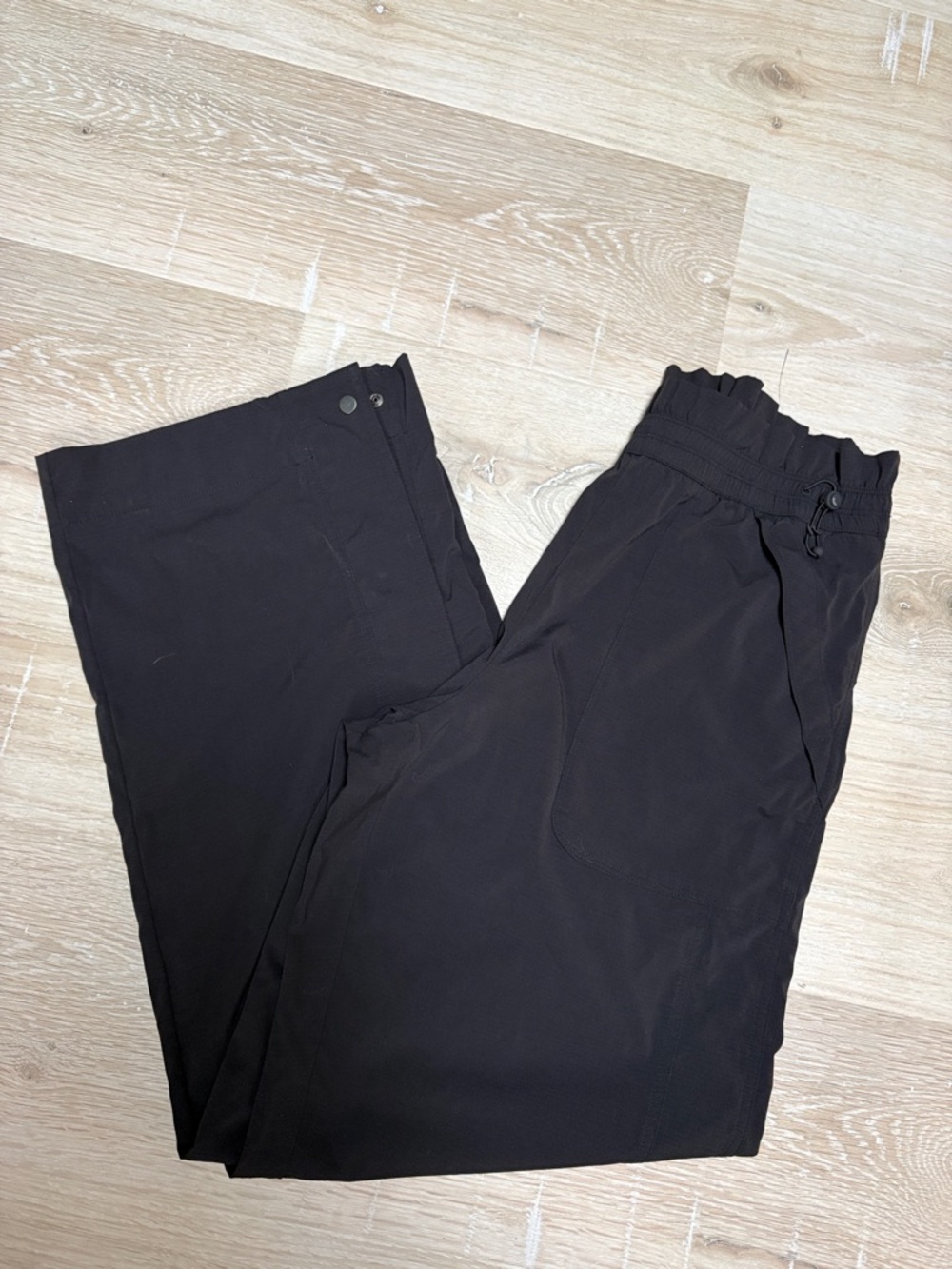 Athleta Black Elastic-Waist Track Joggers